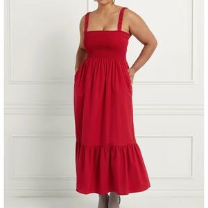 Hill House Anjuli Nap Dress - Victorian red cotton